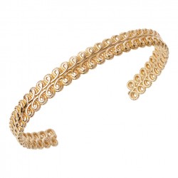 bracelet rigide plaqué or 