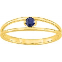 Bague or jaune 750°/oo saphir 