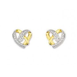 boucles d'oreilles or jaune...