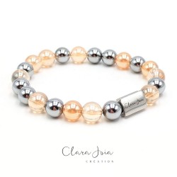 Bracelet Acier Quartz Aura...