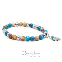 Bracelet Acier Apatite...