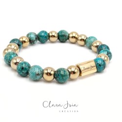 Bracelet Acier Turquoise...