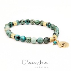 Bracelet Acier Turquoise...