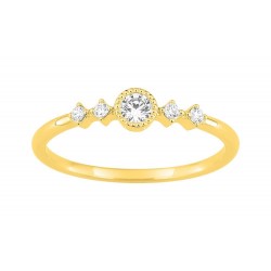 Bague or jaune 750°/oo...