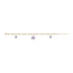 bracelet plaqué or OZ VIOLET