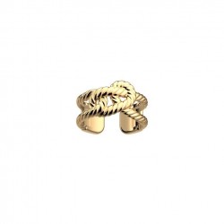 Bague métal doré CORDAGE 8MM