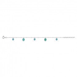 bracelet argent OZ VERT