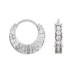 Créoles argent OZ BLANC