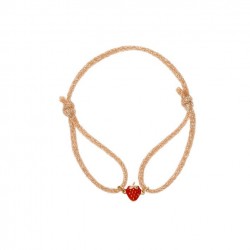 bracelet plaqué or LAQUE ROUGE