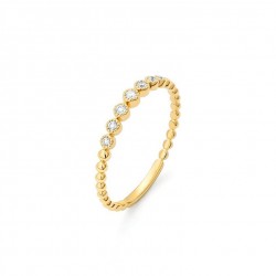 Bague or gris 750°/oo diamant 