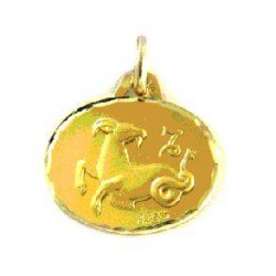Médaille zodiaque or 750 °/°° 