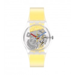 Montre CLEARLY YELLOW STRIPED