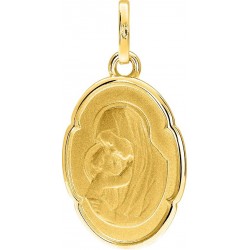 Médaille Vierge or 375°/oo 